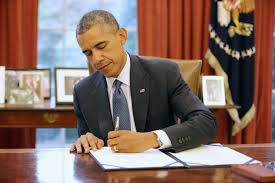 Obama signing