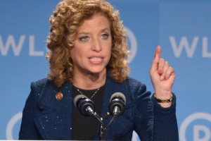 Democratic National Committee (DNC) Chair, Representative Debbie Wasserman Schultz, Democrat of Florida, speaks at the DNC's Leadership Forum Issues Conference in Washington, DC, on September 19, 2014. AFP PHOTO/Mandel NGANMANDEL NGAN/AFP/Getty Images
