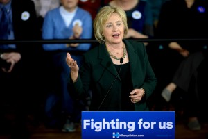 U.S. Democratic presidential candidate Hillary Clinton speaks during a town hall event at Old Brick Church and Community Center in Iowa City, Iowa, December 16, 2015. REUTERS/Mark Kauzlarich