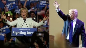 Donald Trump and Hillary Clinton Super Tuesday